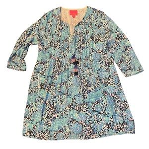 Lilly Pulitzer Marilina Tunic Dress with Tassels size M